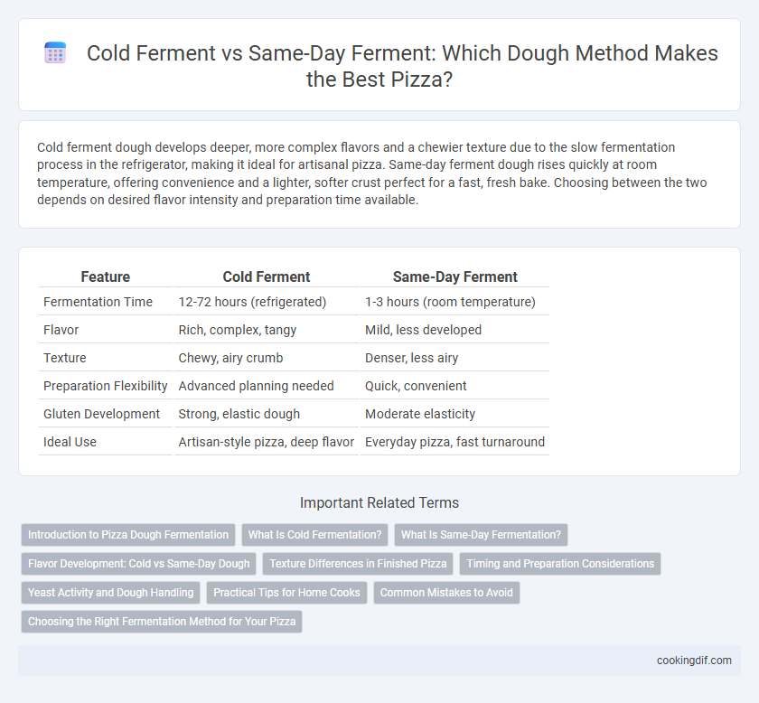 Cold Ferment vs Same-Day Ferment: Which Dough Method Makes the Best Pizza?