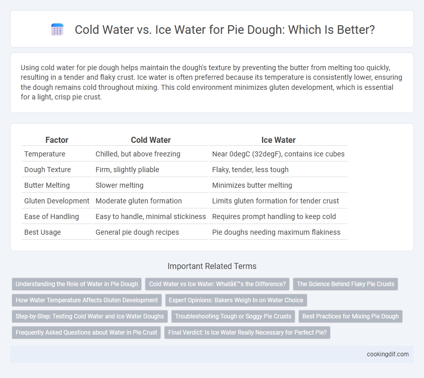 Cold Water vs. Ice Water for Pie Dough: Which Is Better?