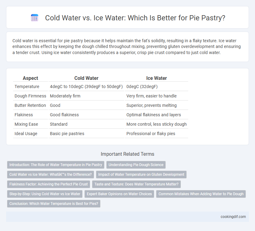 Cold Water vs. Ice Water: Which Is Better for Pie Pastry?