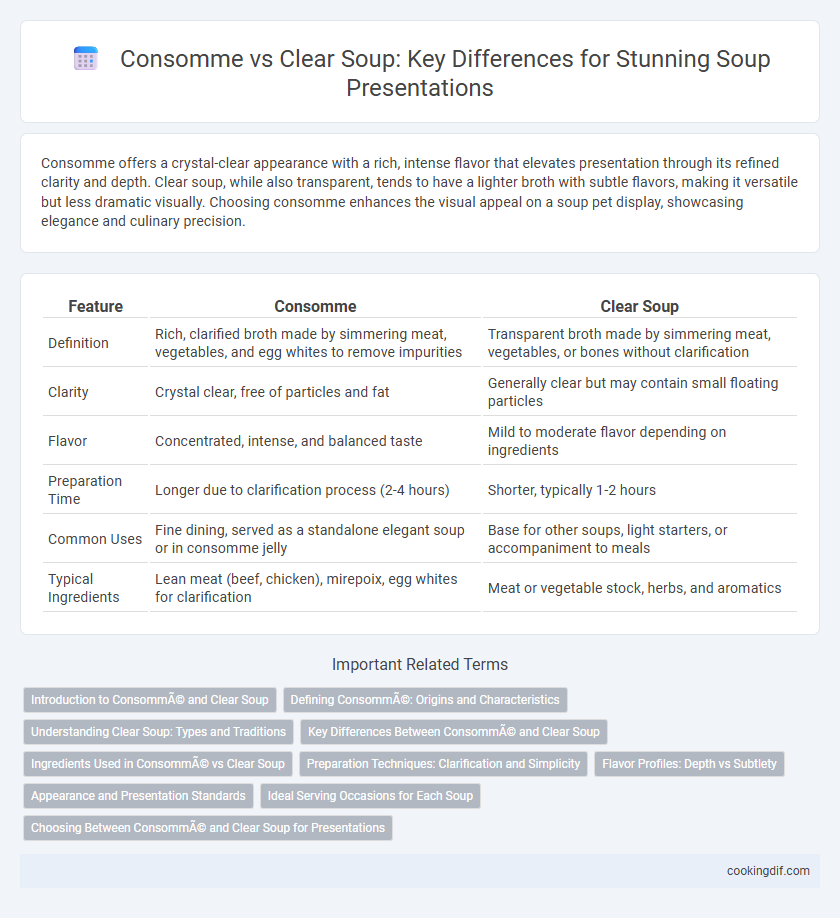 Consomme vs Clear Soup: Key Differences for Stunning Soup Presentations