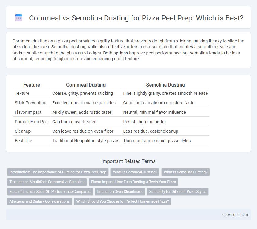 Cornmeal vs Semolina Dusting for Pizza Peel Prep: Which is Best?