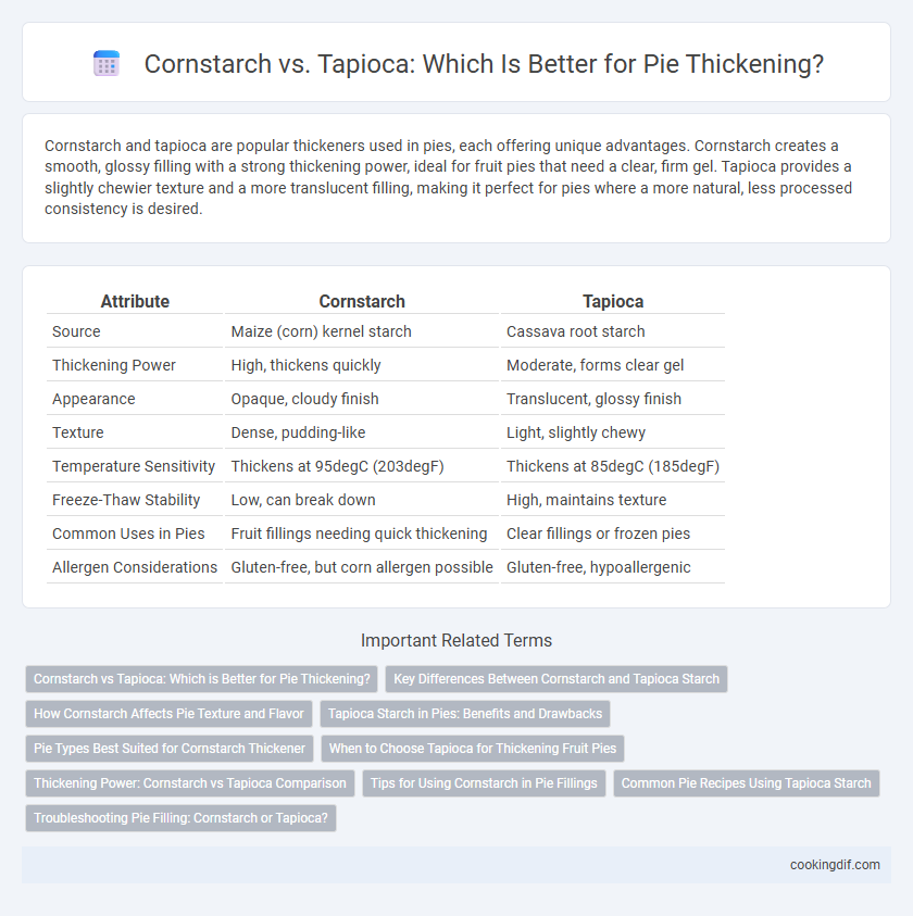 Cornstarch vs. Tapioca: Which Is Better for Pie Thickening?