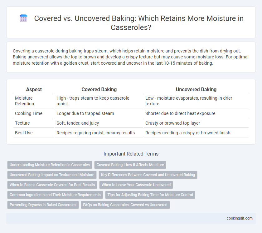 Covered vs. Uncovered Baking: Which Retains More Moisture in Casseroles?