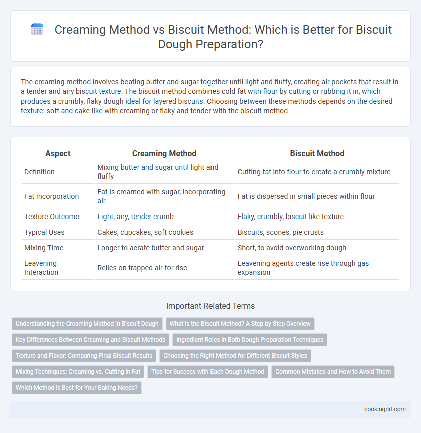 Creaming Method vs Biscuit Method: Which is Better for Biscuit Dough Preparation?