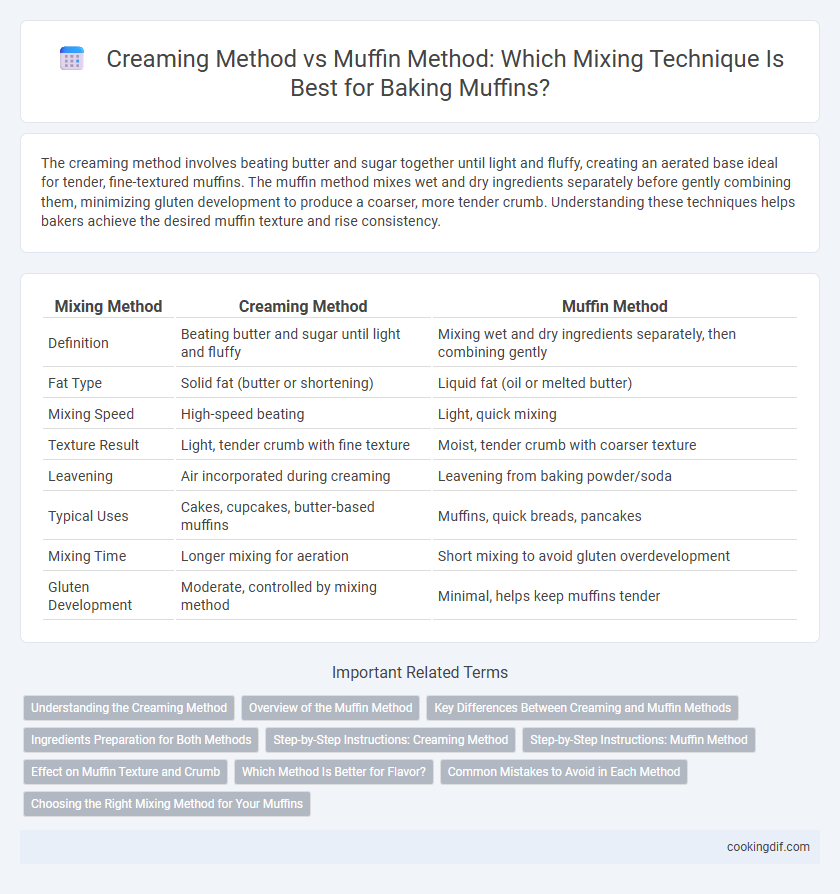 Creaming Method vs Muffin Method: Which Mixing Technique Is Best for Baking Muffins?