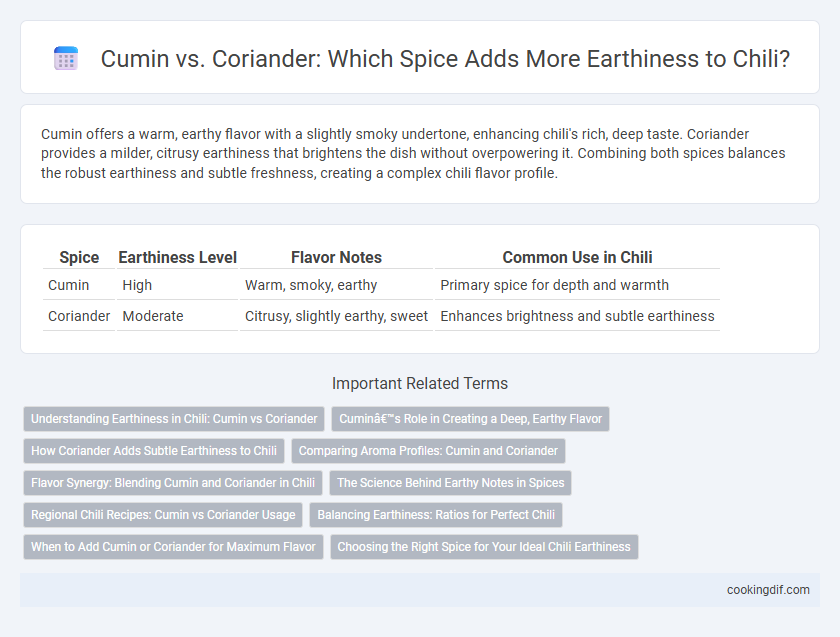 Cumin vs. Coriander: Which Spice Adds More Earthiness to Chili?