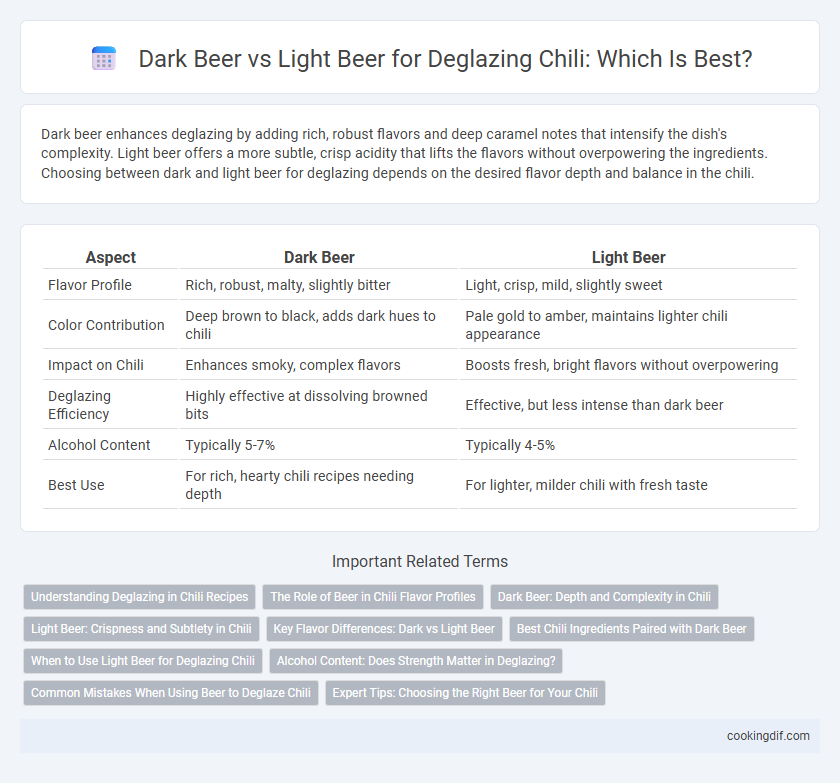 Dark Beer vs Light Beer for Deglazing Chili: Which Is Best?
