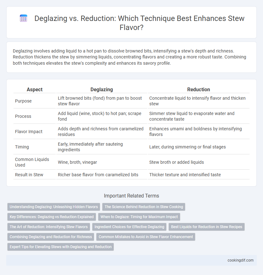 Deglazing vs. Reduction: Which Technique Best Enhances Stew Flavor?
