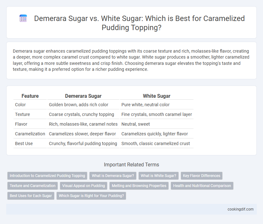 Demerara Sugar vs. White Sugar: Which is Best for Caramelized Pudding Topping?