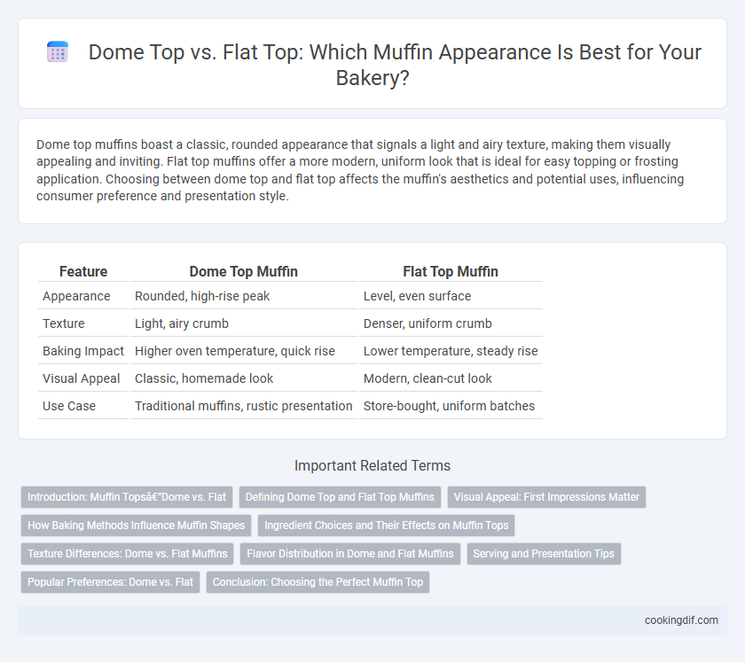 Dome Top vs. Flat Top: Which Muffin Appearance Is Best for Your Bakery?