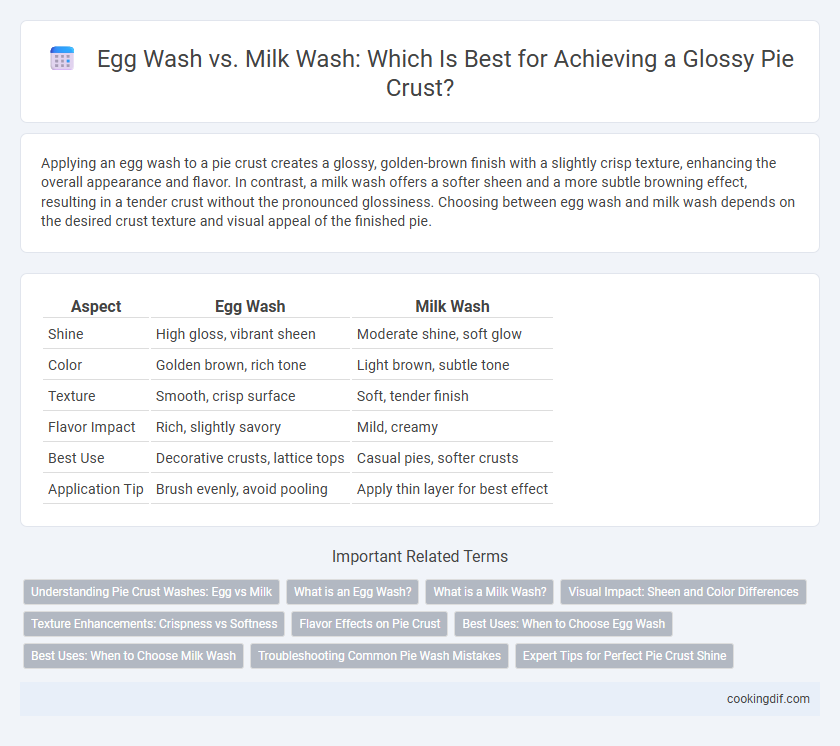 Egg Wash vs. Milk Wash: Which Is Best for Achieving a Glossy Pie Crust?