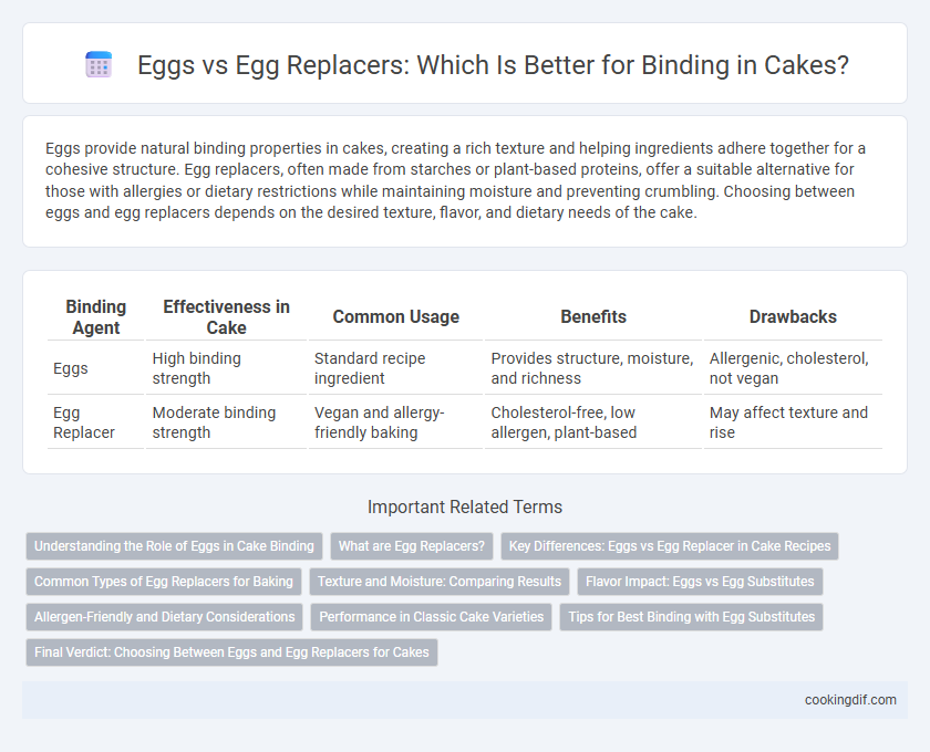 Eggs vs Egg Replacers: Which Is Better for Binding in Cakes?
