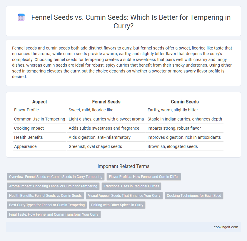 Fennel Seeds vs. Cumin Seeds: Which Is Better for Tempering in Curry?