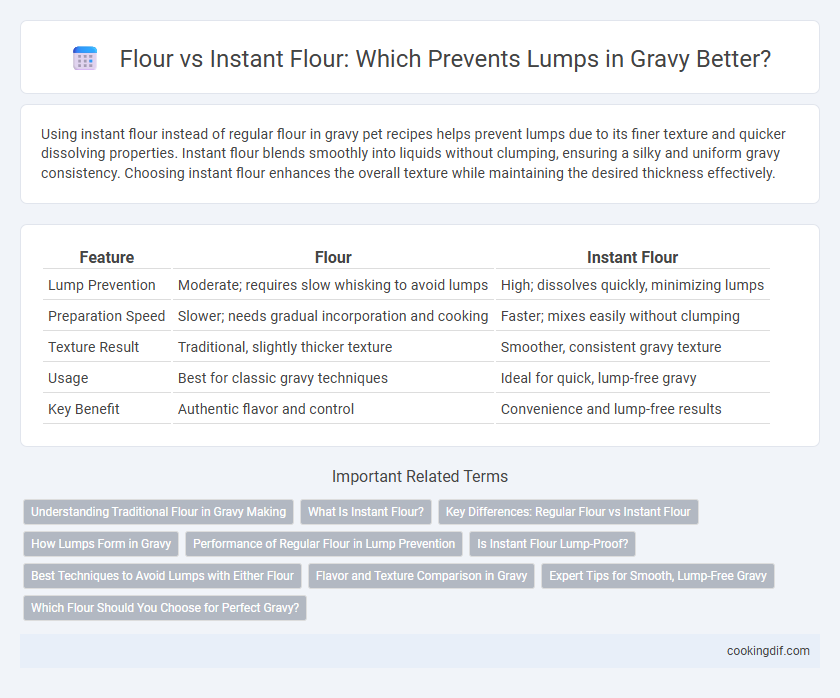 Flour vs Instant Flour: Which Prevents Lumps in Gravy Better?