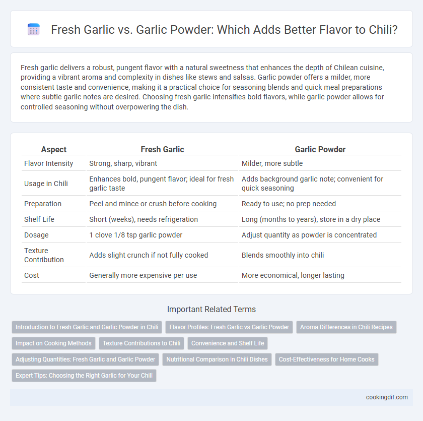 Fresh Garlic vs. Garlic Powder: Which Adds Better Flavor to Chili?