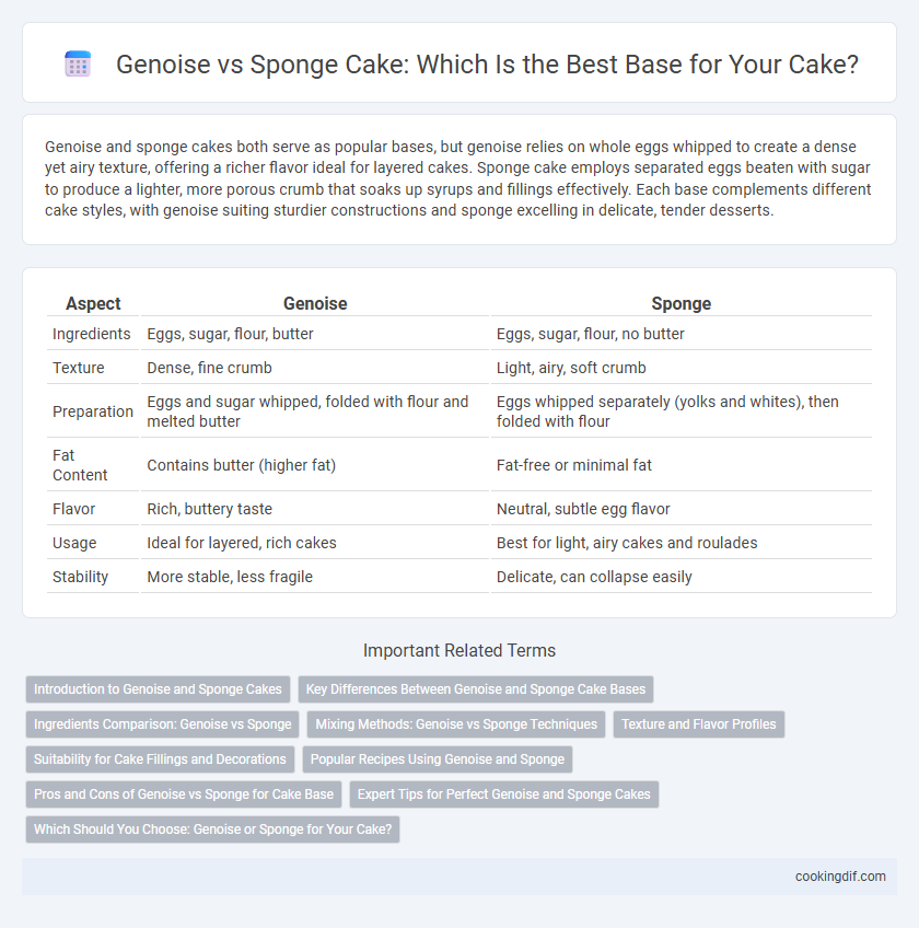 Genoise vs Sponge Cake: Which Is the Best Base for Your Cake?