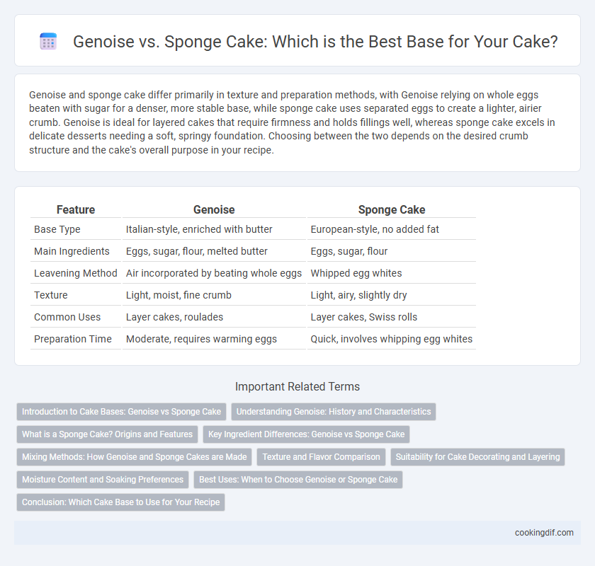Genoise vs. Sponge Cake: Which is the Best Base for Your Cake?