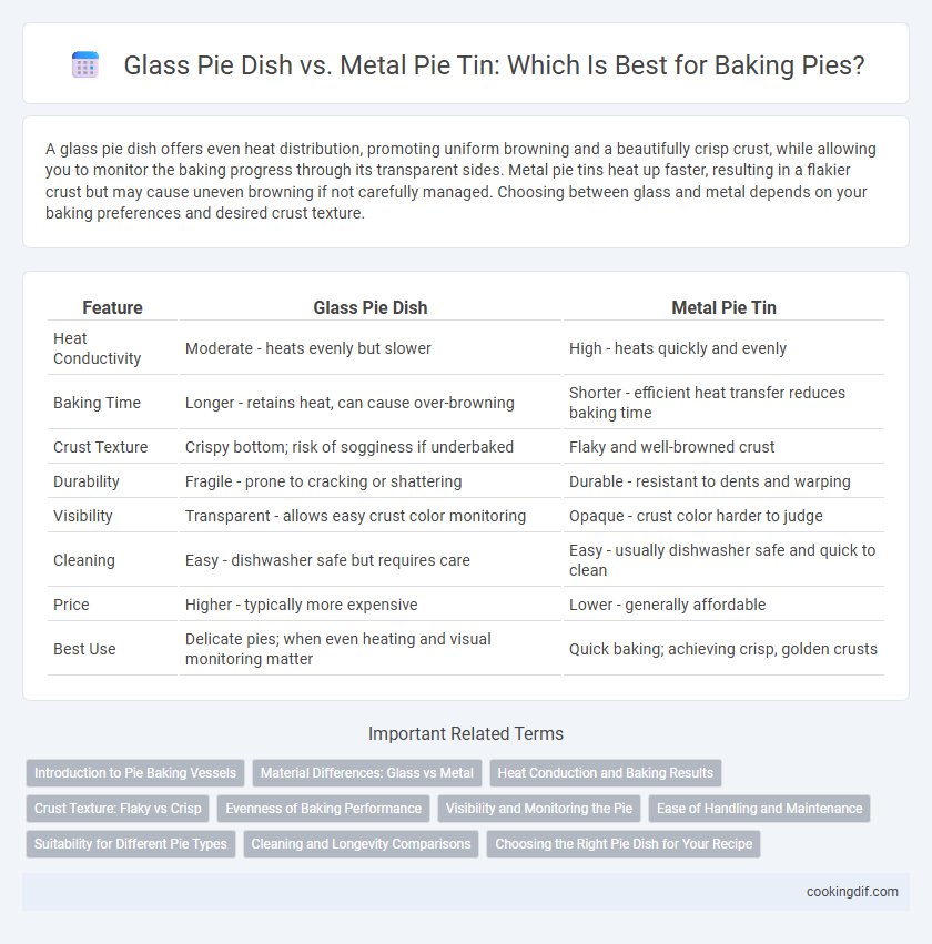 Glass Pie Dish vs. Metal Pie Tin: Which Is Best for Baking Pies?