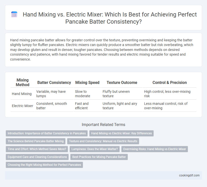 Hand Mixing vs. Electric Mixer: Which Is Best for Achieving Perfect Pancake Batter Consistency?