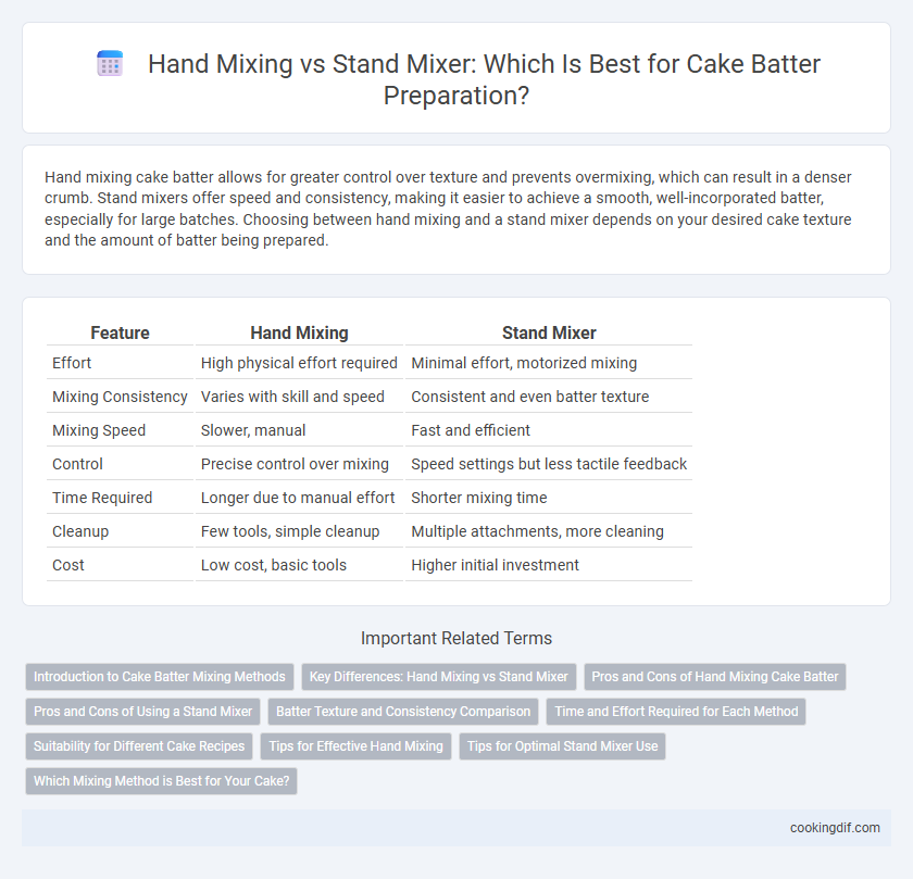Hand Mixing vs Stand Mixer: Which Is Best for Cake Batter Preparation?