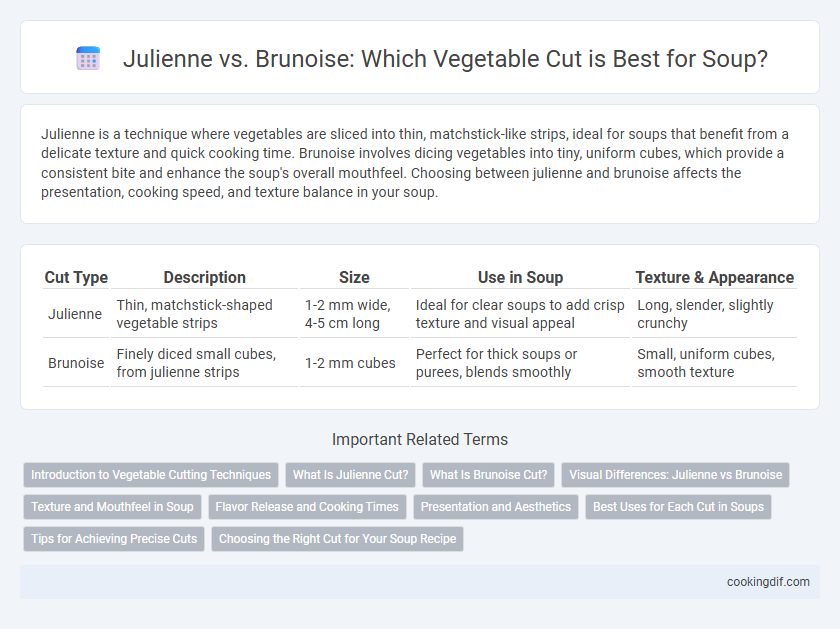 Julienne vs. Brunoise: Which Vegetable Cut is Best for Soup?