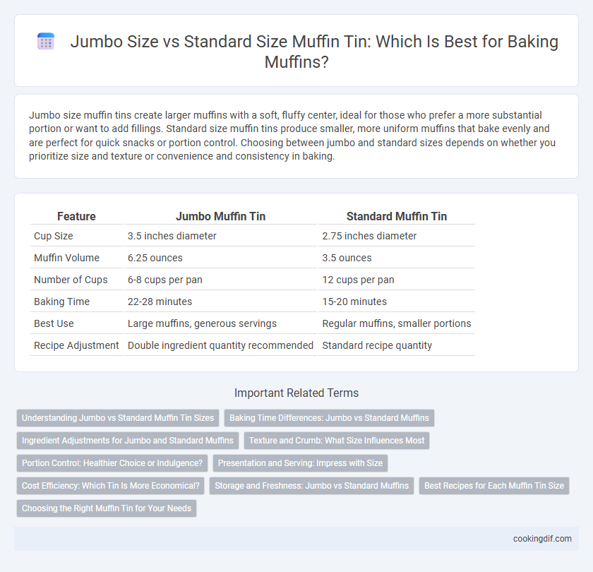 Jumbo Size vs Standard Size Muffin Tin: Which Is Best for Baking Muffins?