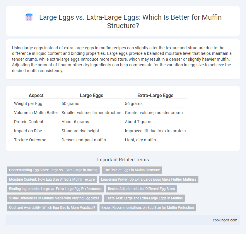Large Eggs vs. Extra-Large Eggs: Which Is Better for Muffin Structure?