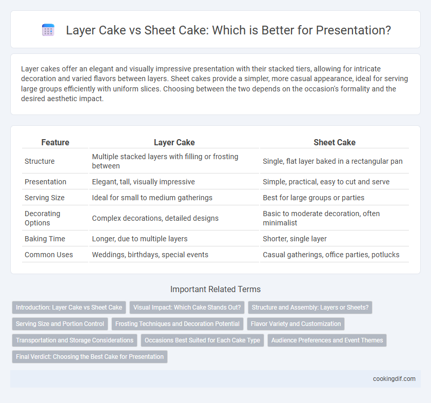 Layer Cake vs Sheet Cake: Which is Better for Presentation?