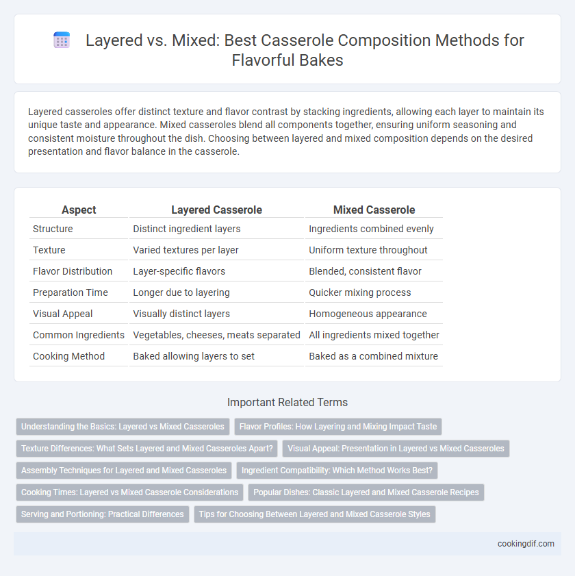 Layered vs. Mixed: Best Casserole Composition Methods for Flavorful Bakes