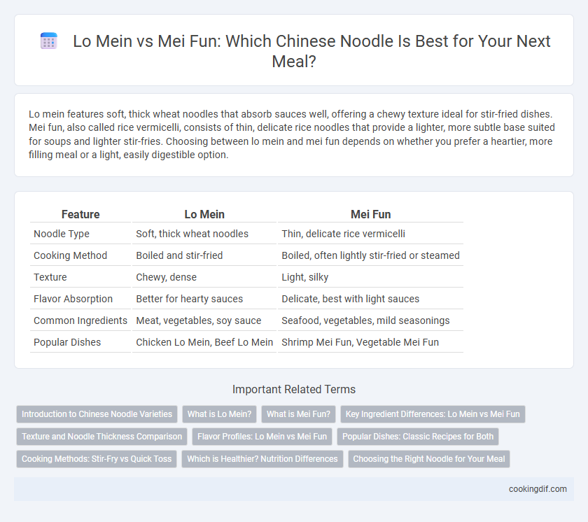 Lo Mein vs Mei Fun: Which Chinese Noodle Is Best for Your Next Meal?