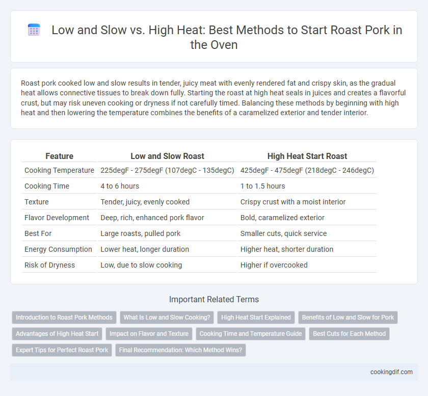 Low and Slow vs. High Heat: Best Methods to Start Roast Pork in the Oven