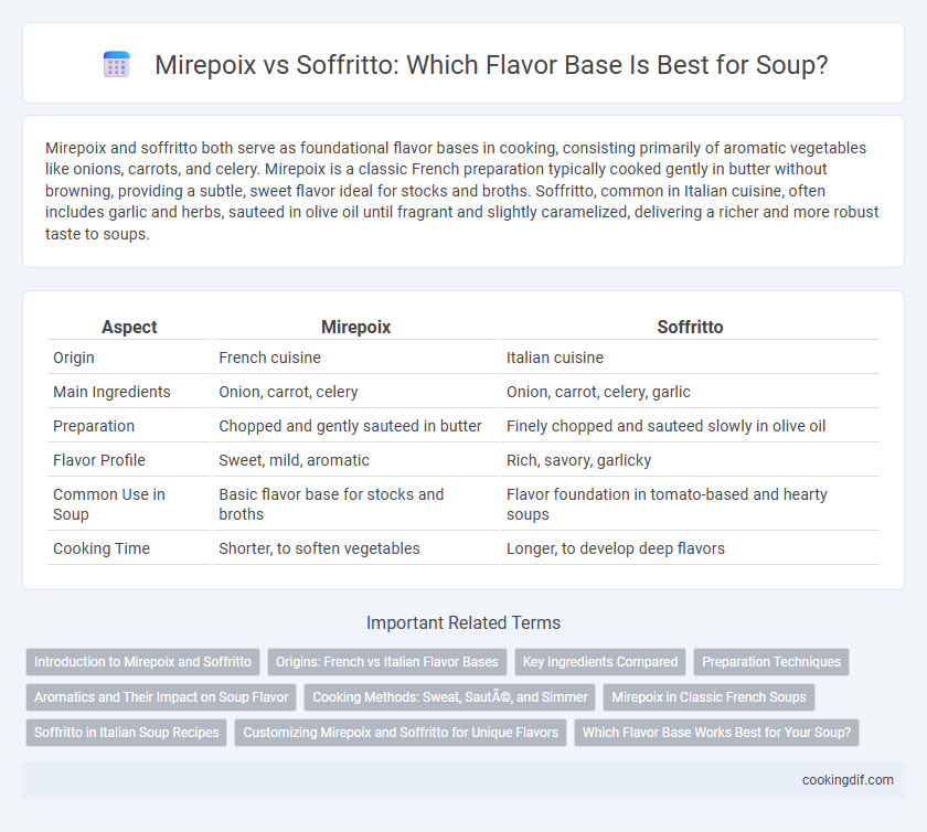 Mirepoix vs Soffritto: Which Flavor Base Is Best for Soup?