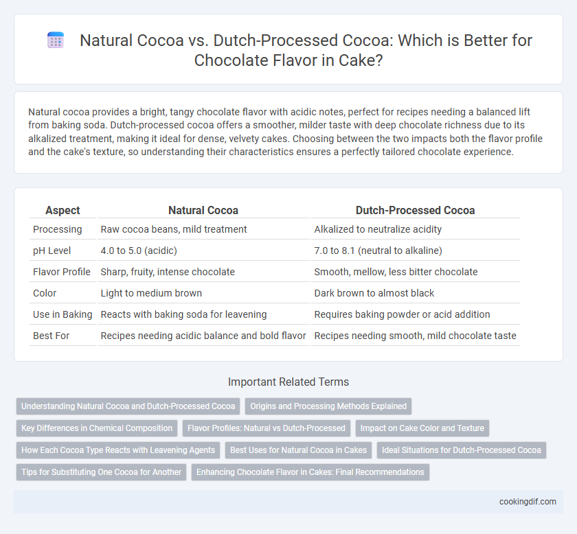 Natural Cocoa vs. Dutch-Processed Cocoa: Which is Better for Chocolate Flavor in Cake?
