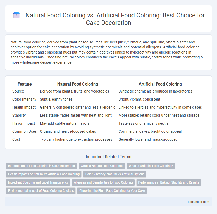 Natural Food Coloring vs. Artificial Food Coloring: Best Choice for Cake Decoration