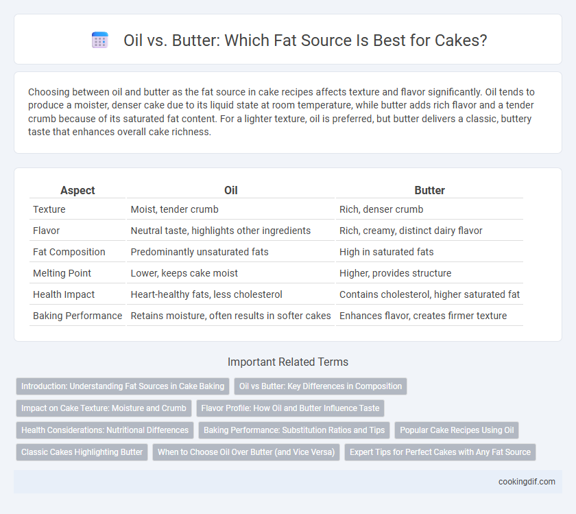 Oil vs. Butter: Which Fat Source Is Best for Cakes?