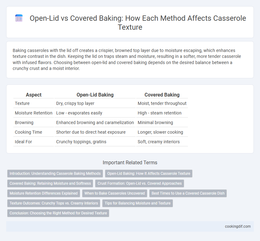 Open-Lid vs Covered Baking: How Each Method Affects Casserole Texture