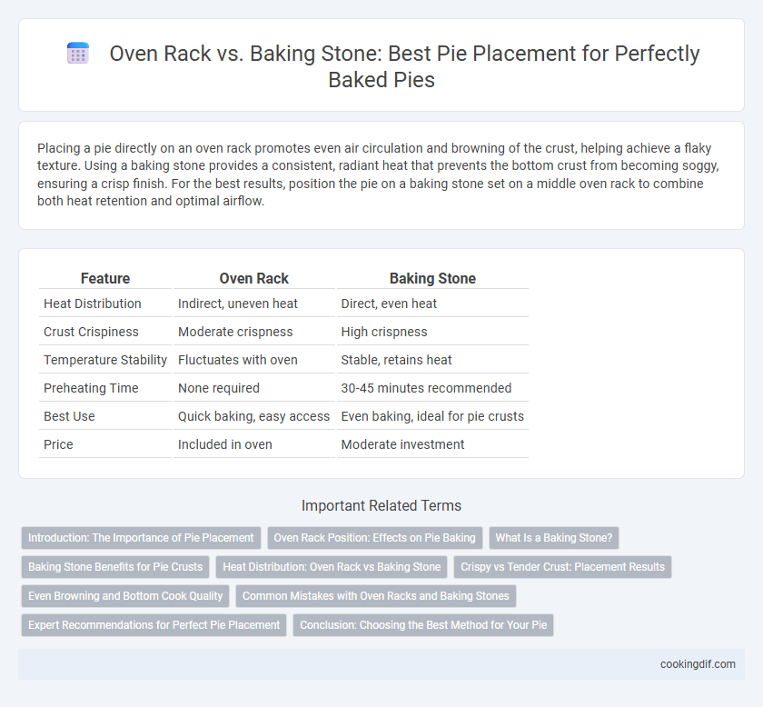 Oven Rack vs. Baking Stone: Best Pie Placement for Perfectly Baked Pies