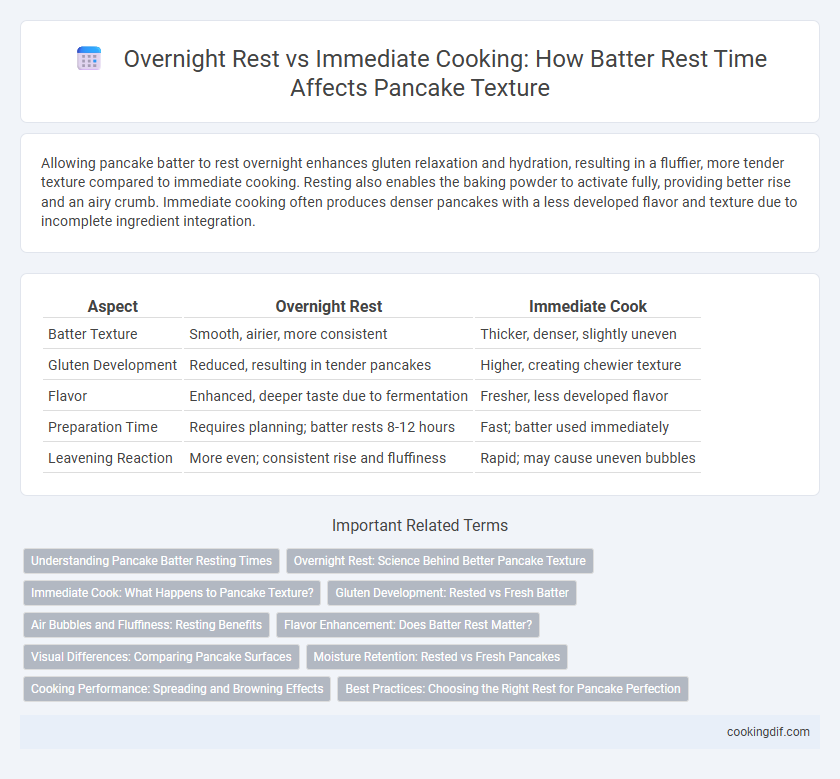 Overnight Rest vs Immediate Cooking: How Batter Rest Time Affects Pancake Texture