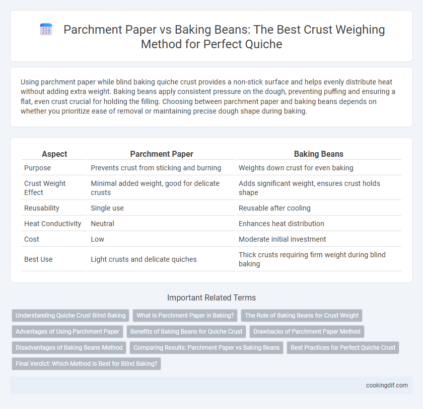 Parchment Paper vs Baking Beans: The Best Crust Weighing Method for Perfect Quiche