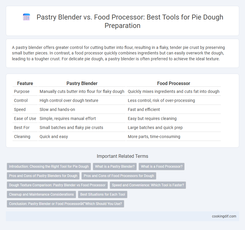 Pastry Blender vs. Food Processor: Best Tools for Pie Dough Preparation