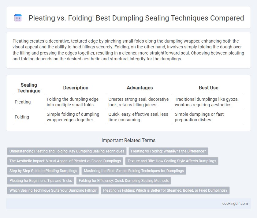 Pleating vs. Folding: Best Dumpling Sealing Techniques Compared