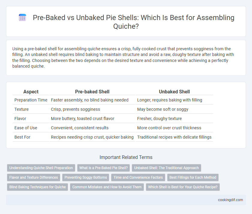Pre-Baked vs Unbaked Pie Shells: Which Is Best for Assembling Quiche?