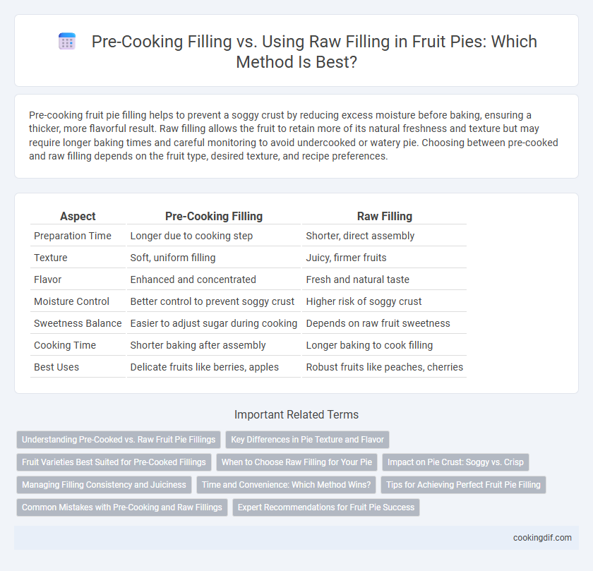 Pre-Cooking Filling vs. Using Raw Filling in Fruit Pies: Which Method Is Best?