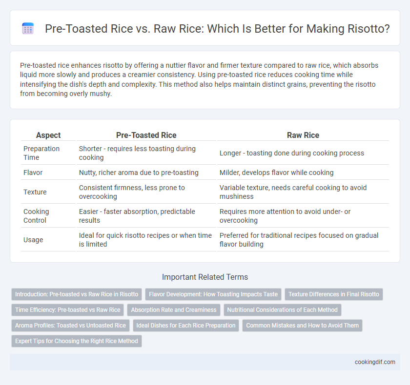Pre-Toasted Rice vs. Raw Rice: Which Is Better for Making Risotto?