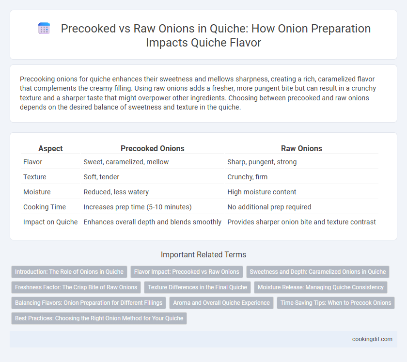 Precooked vs Raw Onions in Quiche: How Onion Preparation Impacts Quiche Flavor