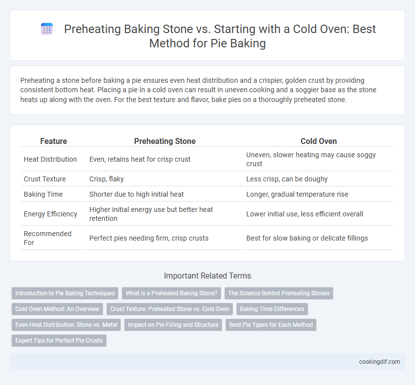 Preheating Baking Stone vs. Starting with a Cold Oven: Best Method for Pie Baking