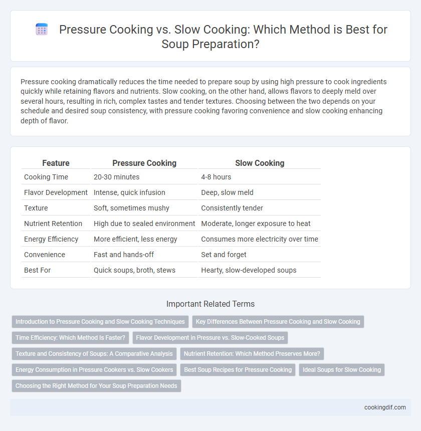 Pressure Cooking vs. Slow Cooking: Which Method is Best for Soup Preparation?