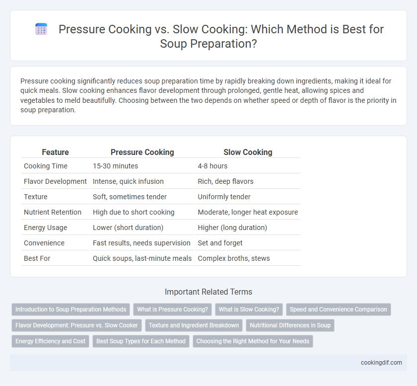 Pressure Cooking vs. Slow Cooking: Which Method is Best for Soup Preparation?