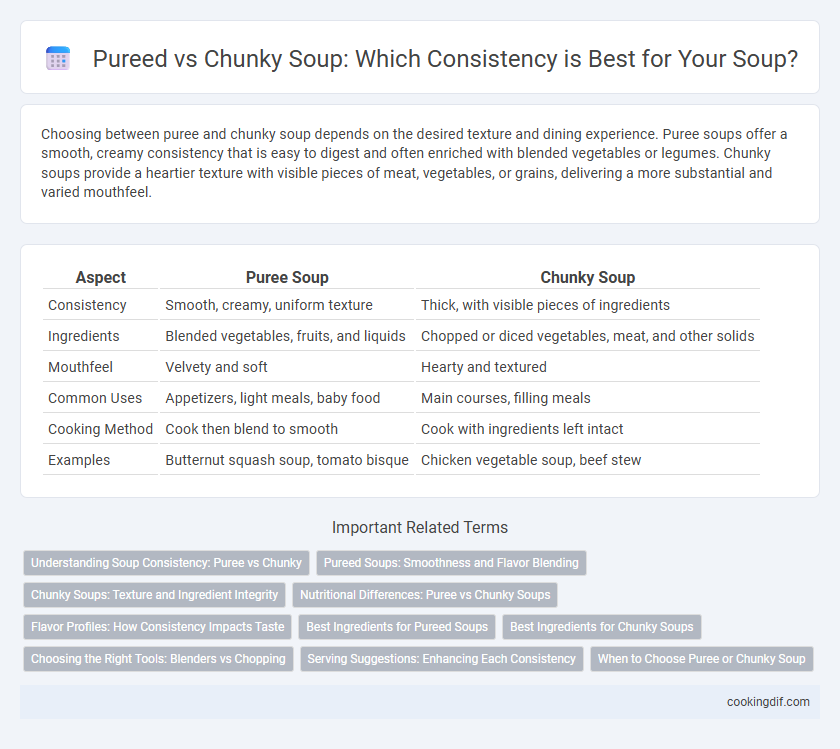 Pureed vs Chunky Soup: Which Consistency is Best for Your Soup?
