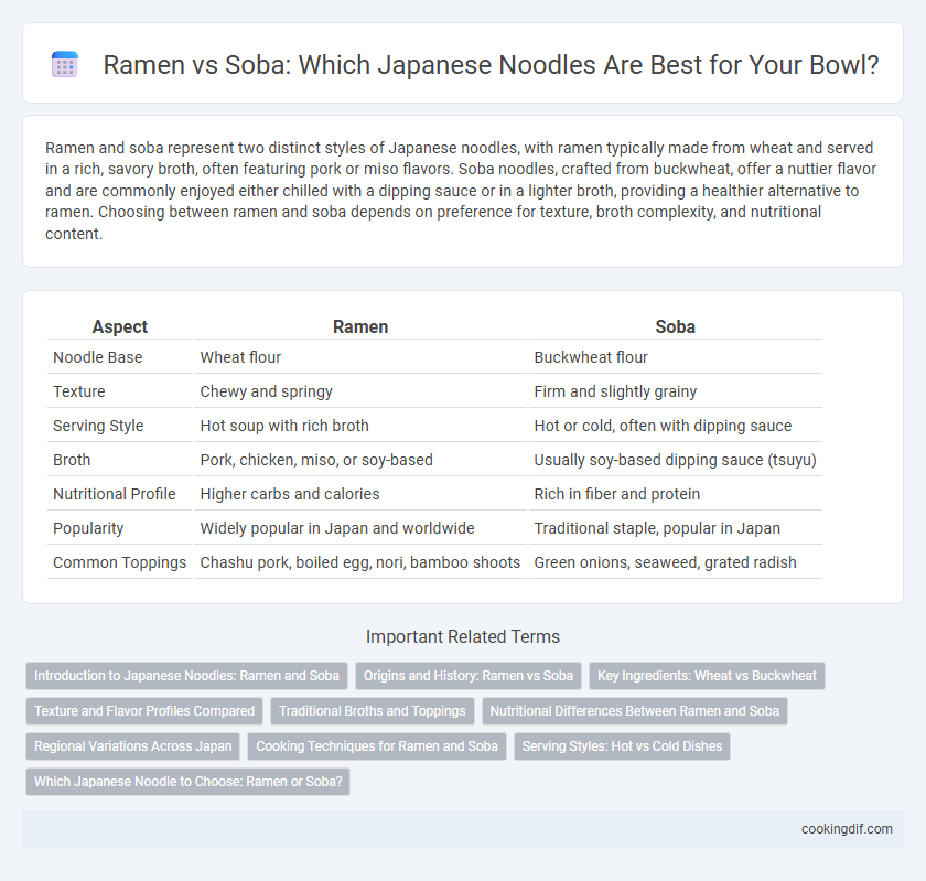Ramen vs Soba: Which Japanese Noodles Are Best for Your Bowl?